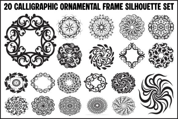 20 Elegant Calligraphic Ornamental Frames