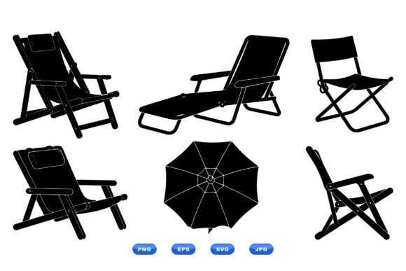 Beach Chair Clipart Collection for Creative Summer Projects