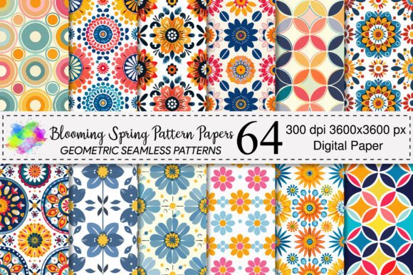 Blooming Spring Seamless Pattern Collection
