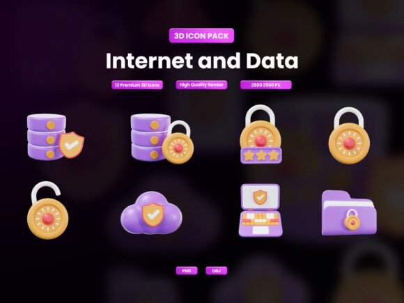 Enhancing Digital Communication with Internet Data 3D Icons