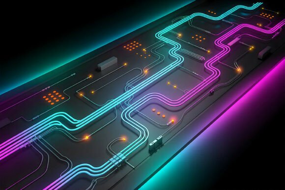 Eon Cyber Circuit Data Flow Background: A Digital Design Powerhouse for Modern Creators