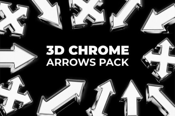 Exploring the 3D Chrome Arrows Pack: A Modern Design Essential