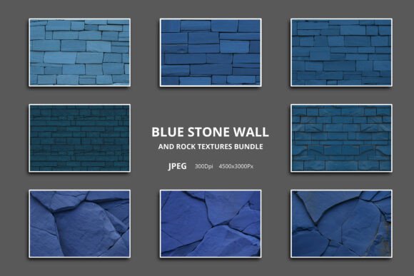 Exploring the Blue Stone Wall and Rock Textures Bundle