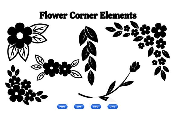 Floral Corner Clipart Pack for Minimal Design Projects