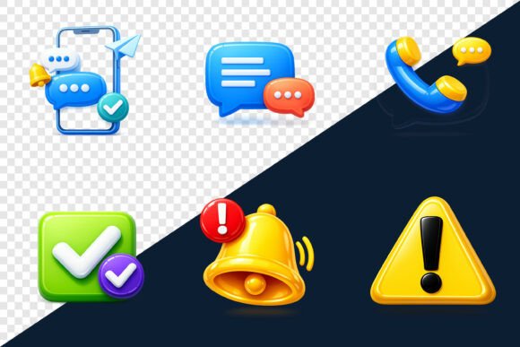 Professional 3D Digital Icon Bundle Set: Enhancing User Experience with Modern Design