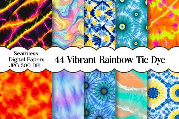 Vibrant Rainbow Tie Dye Backgrounds: A Creative Toolbox for Every Maker